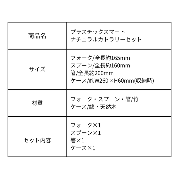 竹カトラリーセット（3点セット）